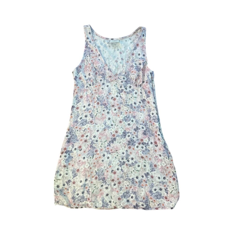Women 2XS Aritzia Sunday Best Theo Floral Printed Mini Dress V-Neck Sundress